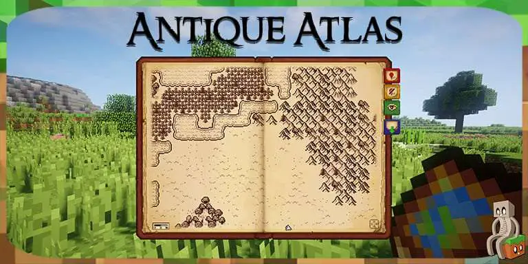 Guide complet de l’Antique Atlas Mod pour Minecraft 1.14.4 à 1.17.1