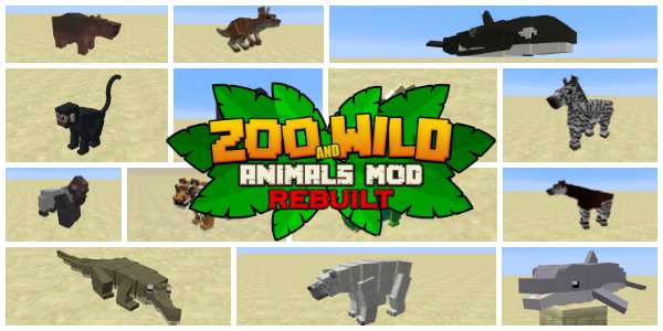 Zoo & Wild Animals ZAWA: Rebuilt Mod – Un monde sauvage à explorer dans Minecraft !